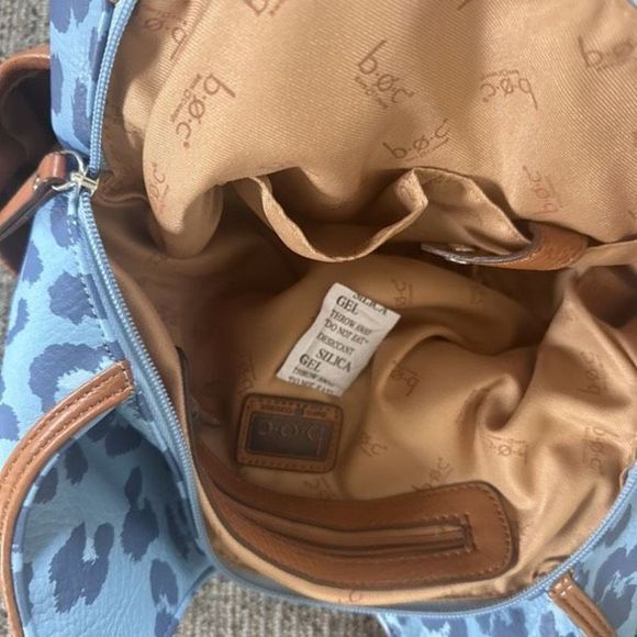 B.O.C. Blue Cheetah Print hobo Purse - Picture 11 of 14